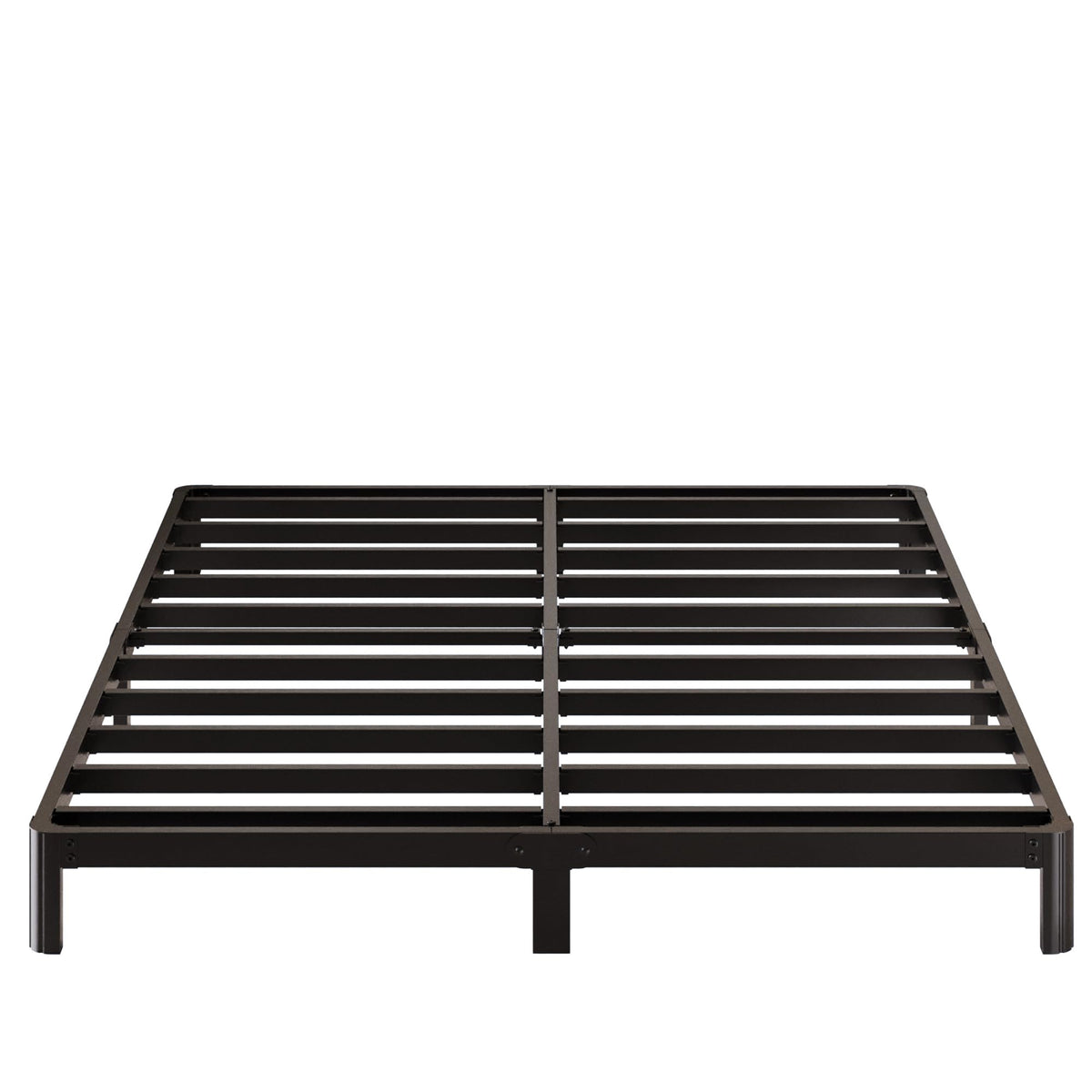 Black 7 Inch Queen Metal Platform Bed Frame S614