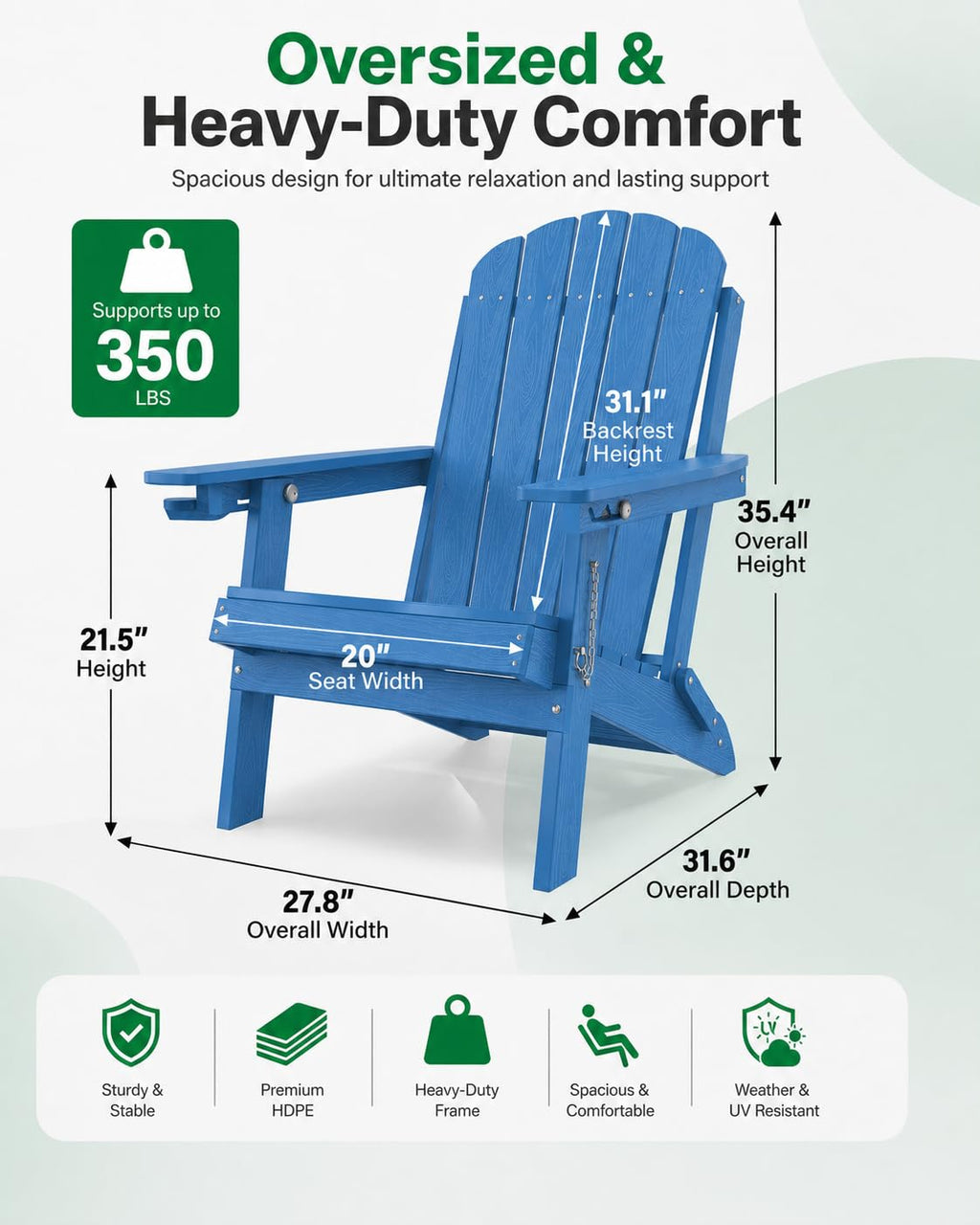 Adirondack Chairs Set of 2 V6511