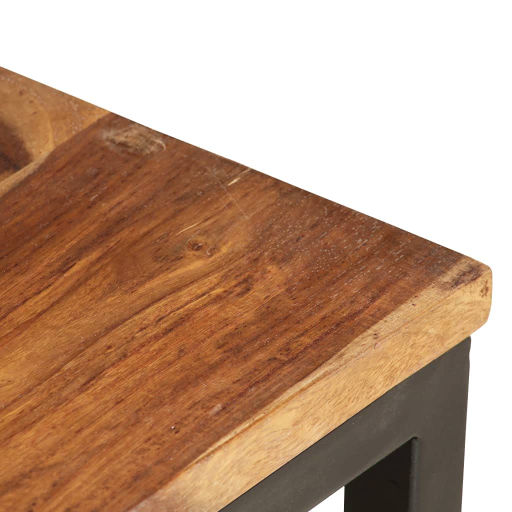 2 pcs Solid Sheesham Wood Nesting Coffee Table O323