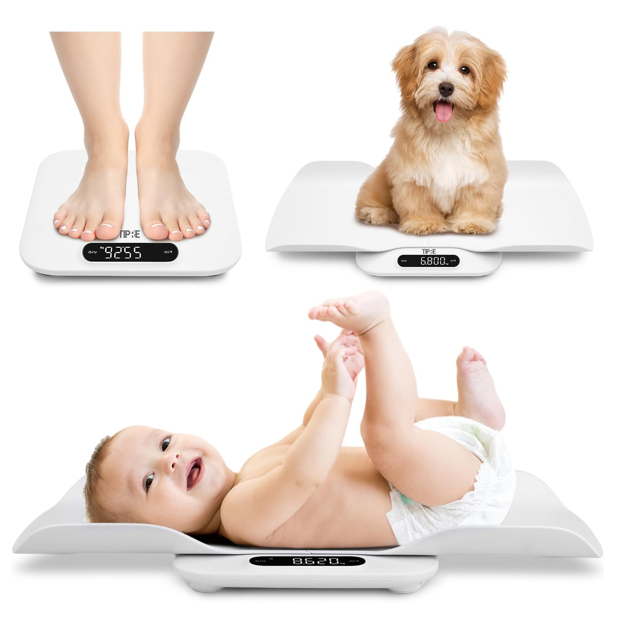 Baby Scale with Detachable Tray, Up to 400lb/180kg Y81355