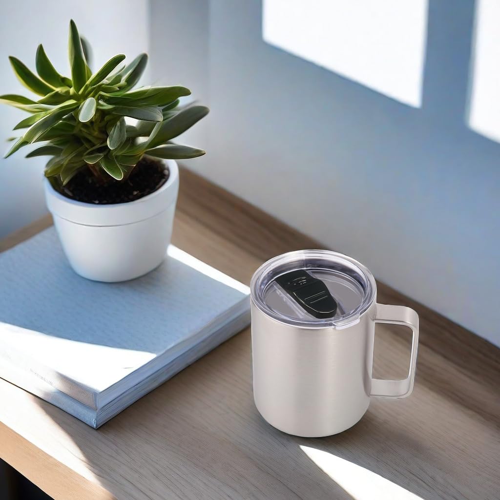 14oz Insulated Stainless Steel Coffee Mug with Lid 2 Pack S60445