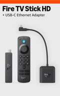 Fire TV Stick HD with USB-C Ethernet Adapter T9112