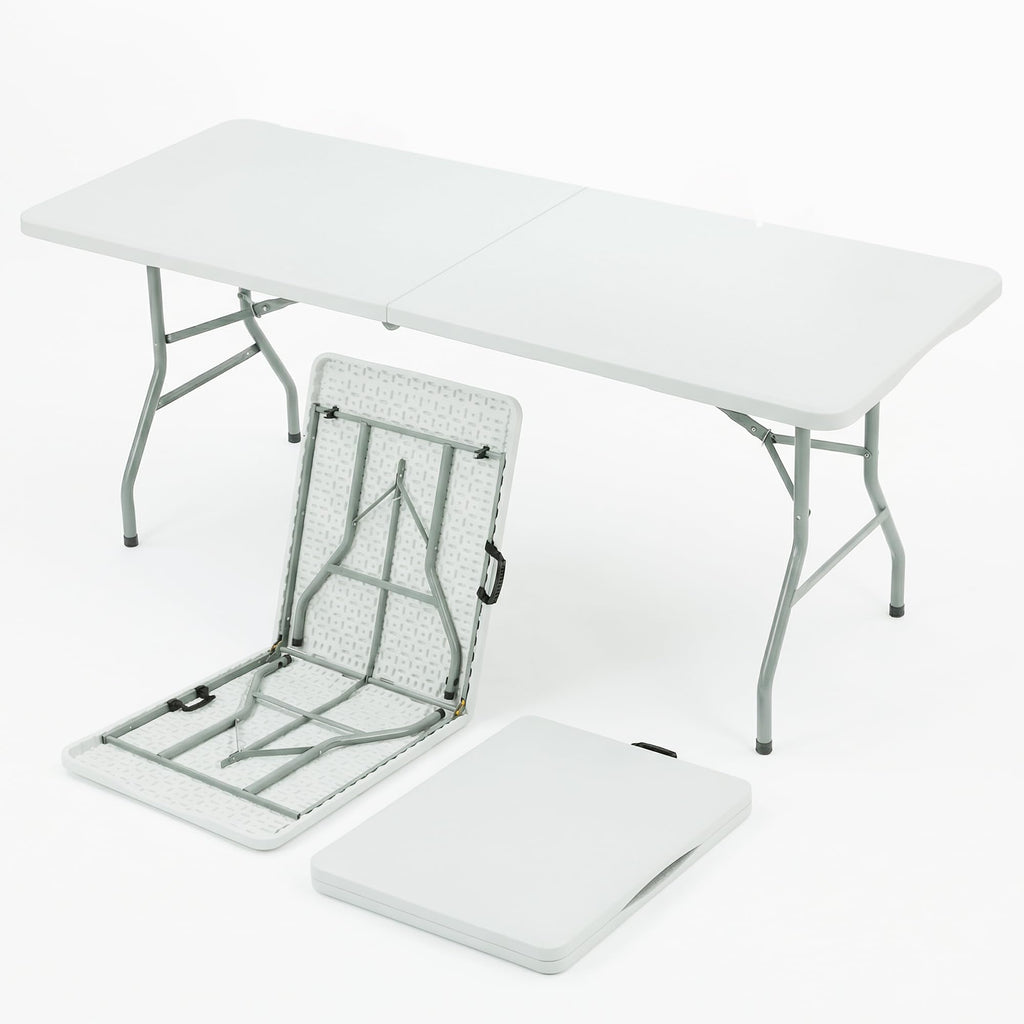 6FT White Portable Plastic Folding Table A39704