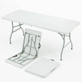 6FT White Portable Plastic Folding Table A39704