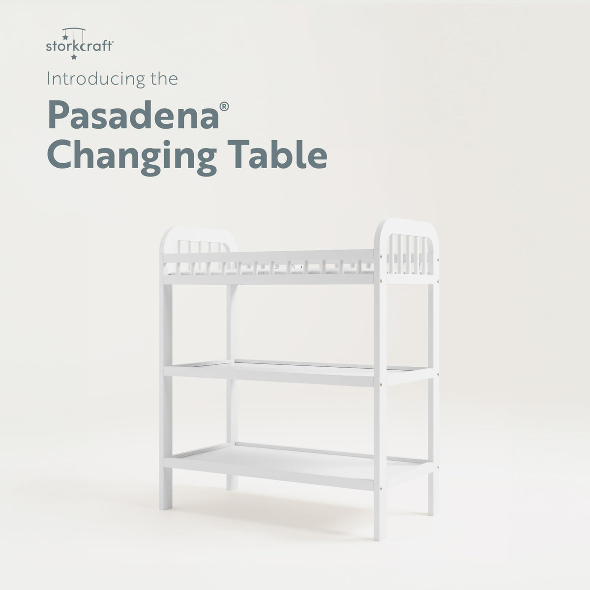 White Changing Table with Changing Pad B11938