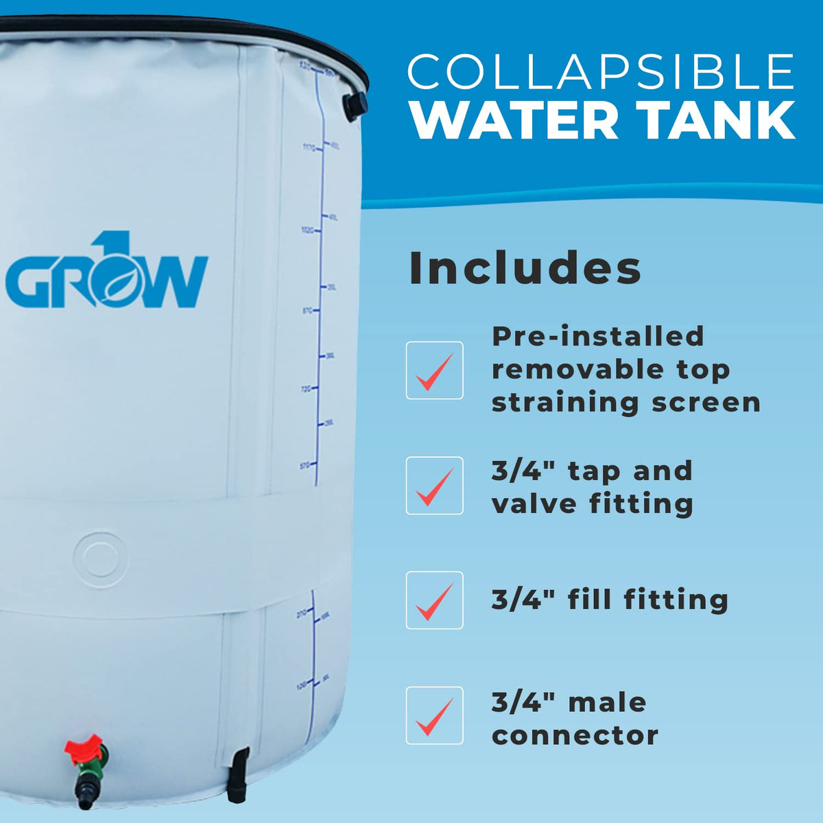 200 Gallon Collapsible Water Tank O36026