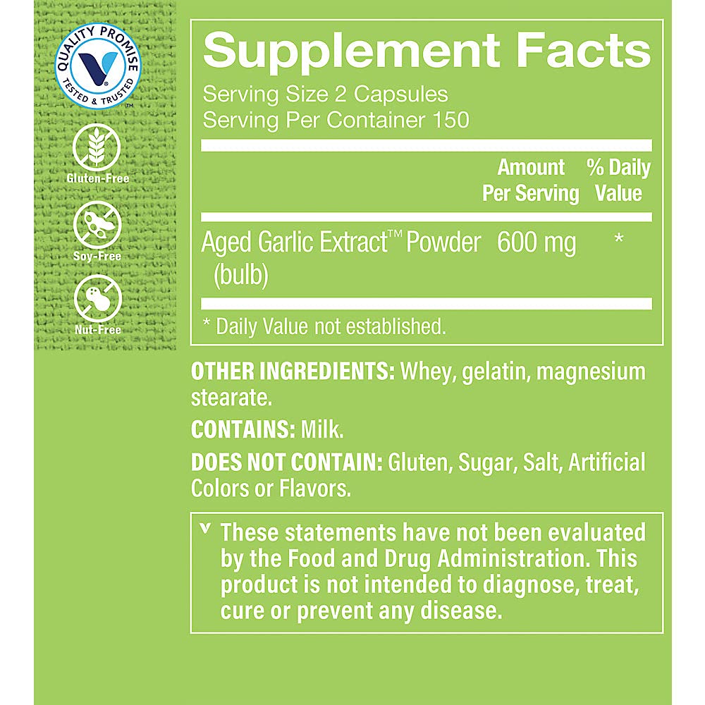 Garlic 600 MG 300 Capsules G86547