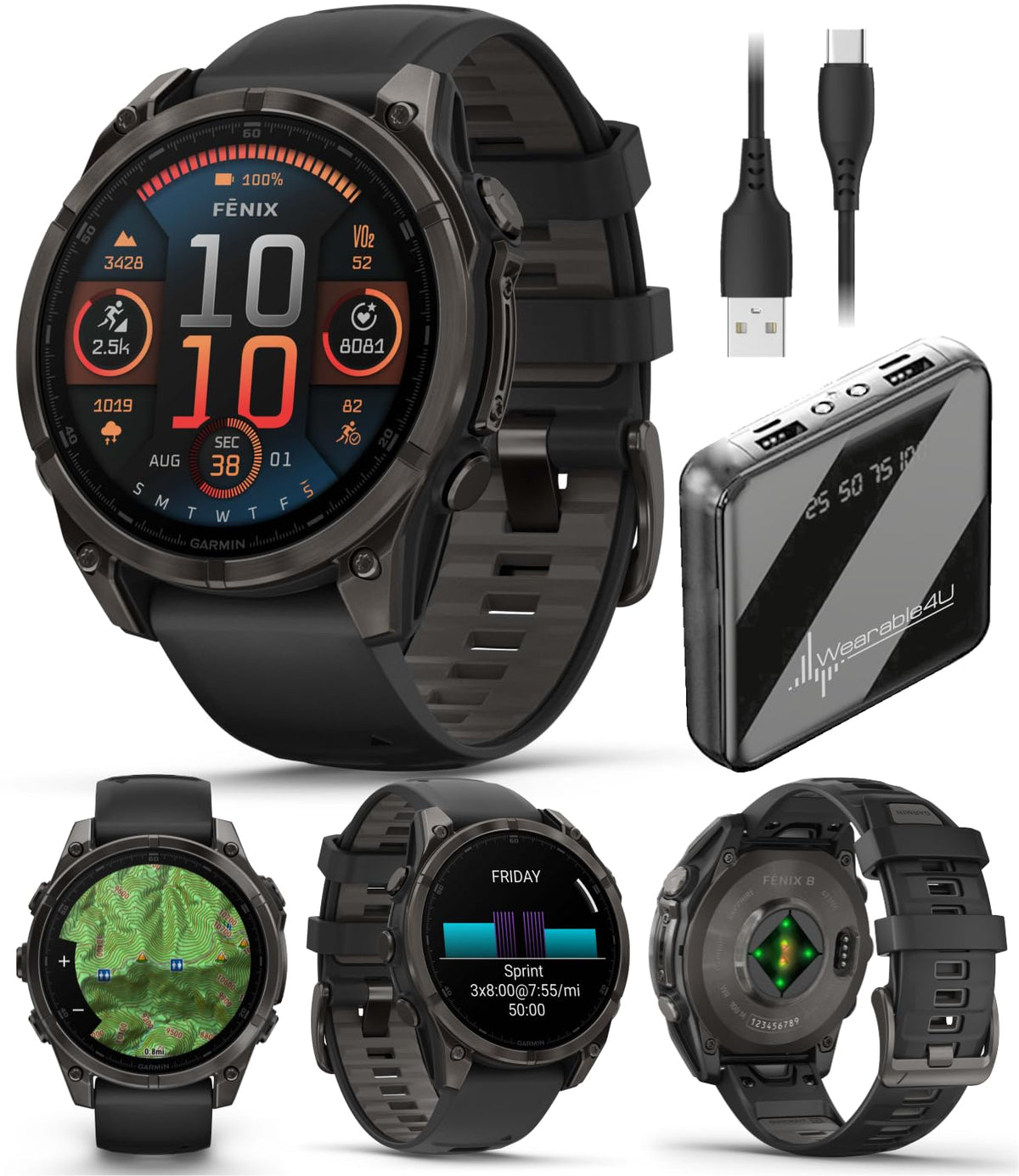 47 mm AMOLED Sapphire Multisport GPS Smartwatch C362