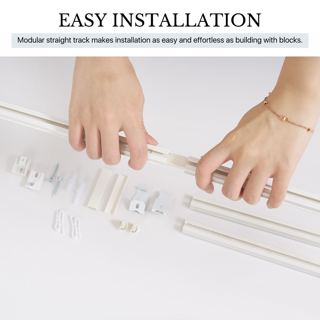 Room Divider Curtain Set with Ceiling Track S432