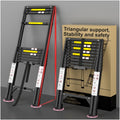 10.5 FT Aluminum Telescoping Ladder 330 Lbs L6387