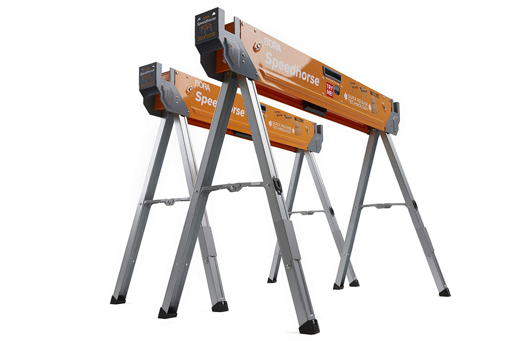 2 Pack Folding Heavy Duty Metal Sawhorse K5926