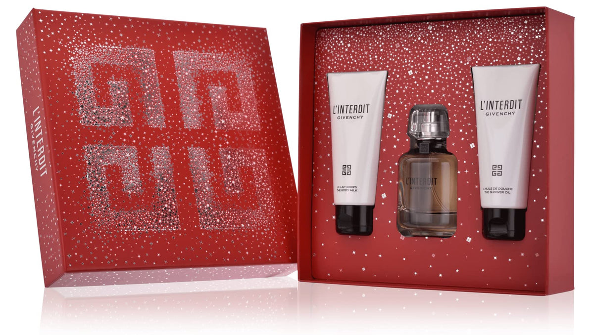 3 Piece Eau De Parfum Spray Body Lotion Shower Oil Gift Set B320694