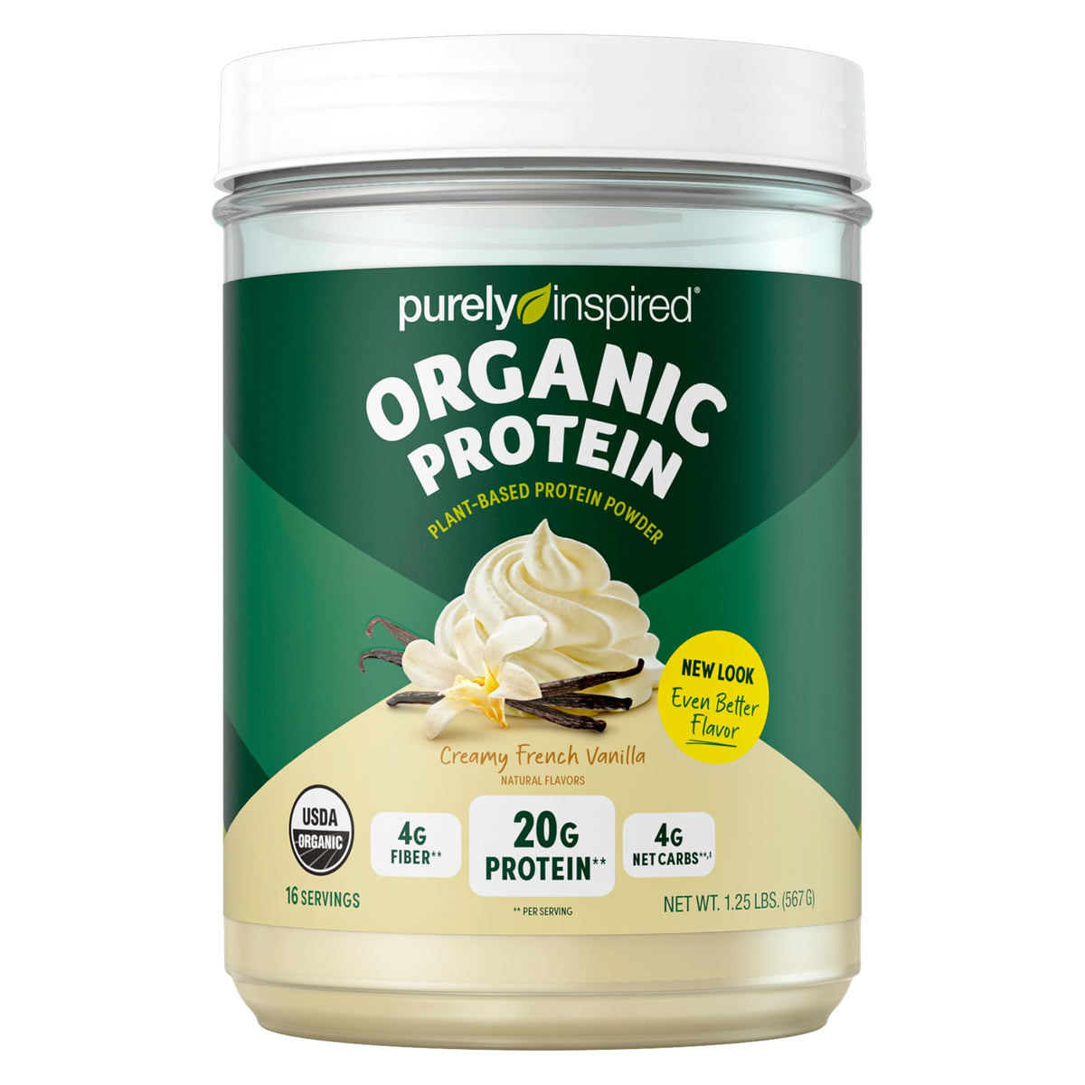 Organic Vegan Protein Powder Pea & Super Greens Powder T4659