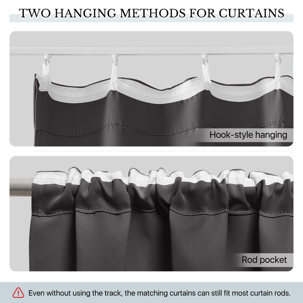 Room Divider Curtain Set with Ceiling Track S432