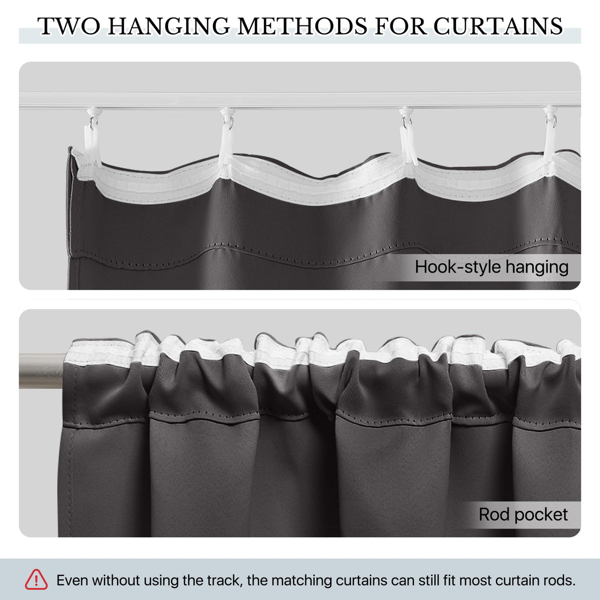 Room Divider Curtain Set with Ceiling Track S432