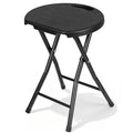 Black Folding Stool with Handle N1616