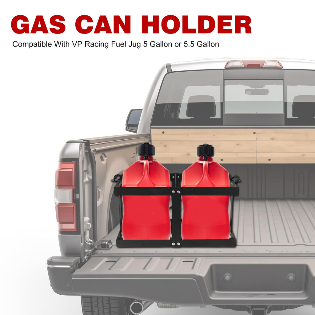 Gas Can Holder with Straps, Fits Two 5 Gallon Gas Can W752