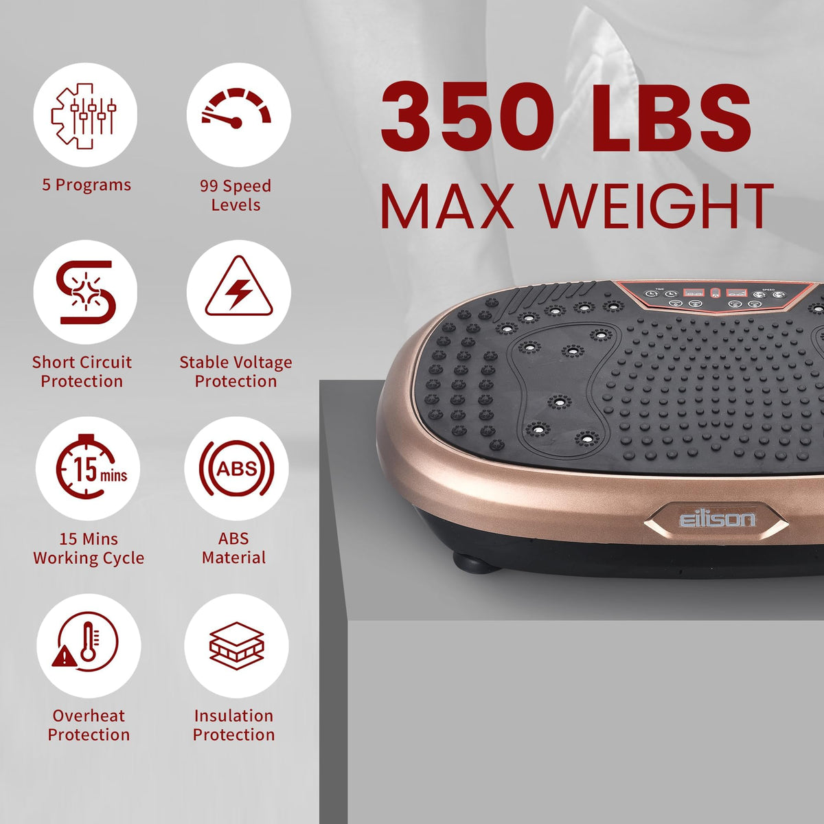 Vibration Plate Exercise Machine with 120 Speeds G222116