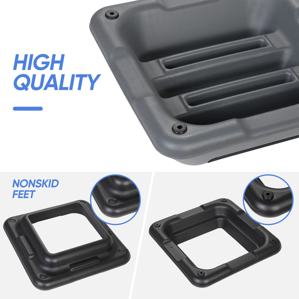 Height Adjustable Step Aerobic Platform with 4 Risers Z373