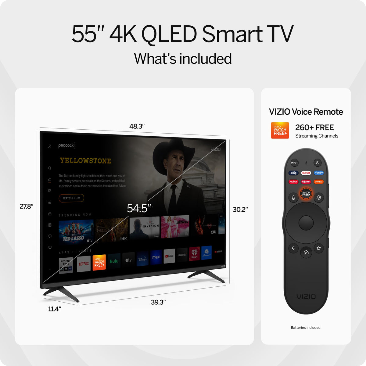 55 in. 4K QLED HDR Smart TV K828