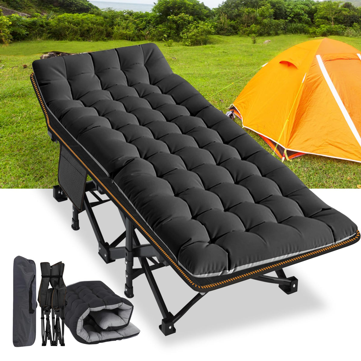 Oversized Folding Camping Cot with Carry Bag J207846