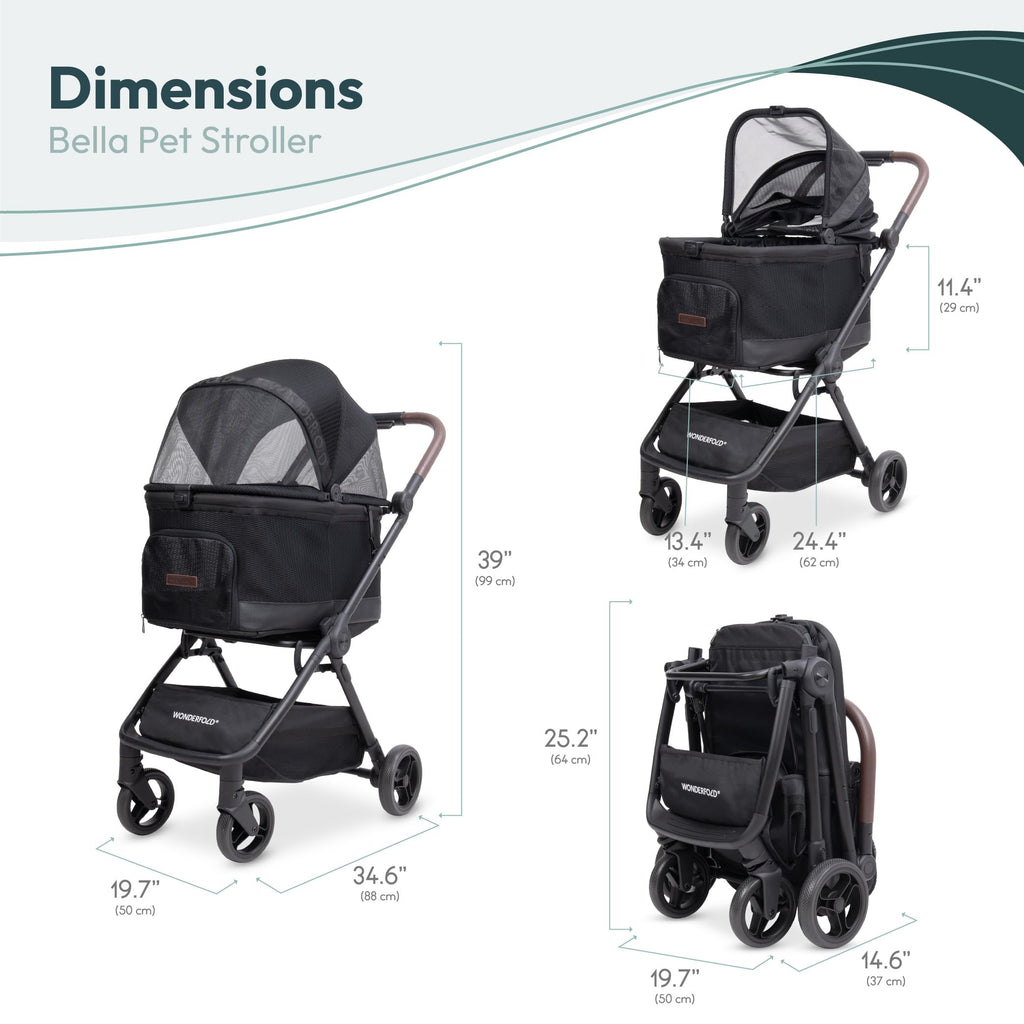 Lightweight Aluminum Frame Pet Stroller N651