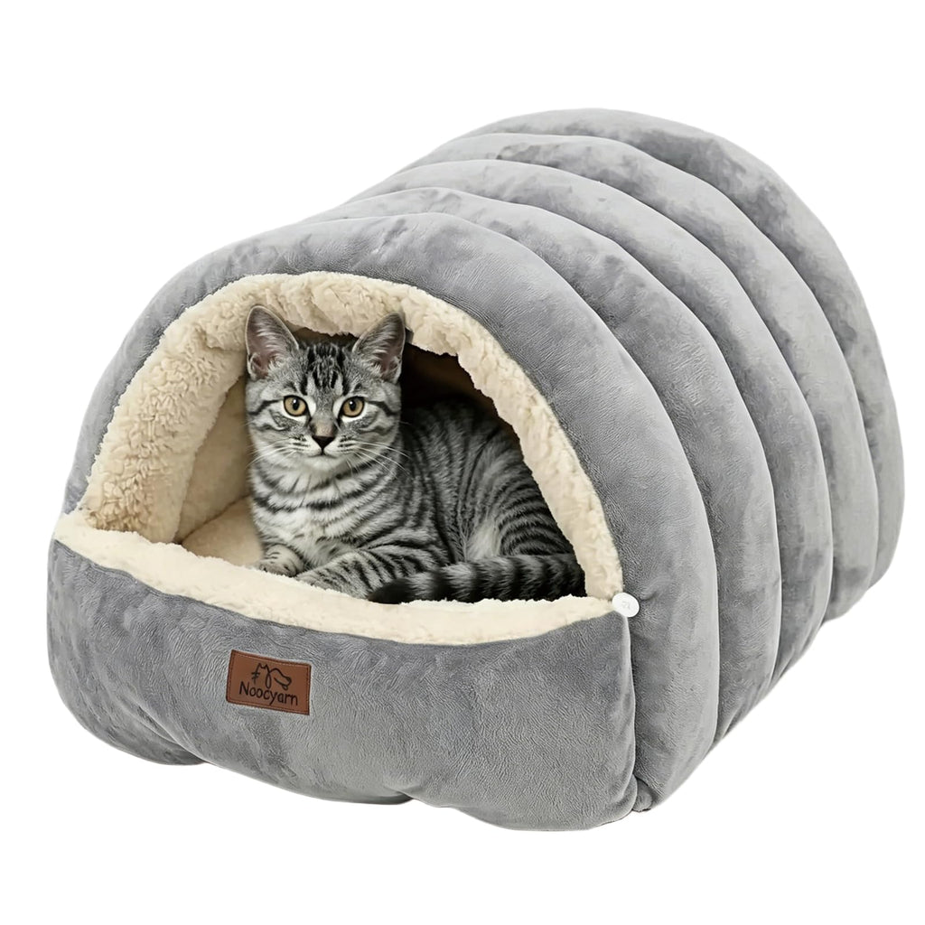 Covered Cat Bed Cave Grey D5426