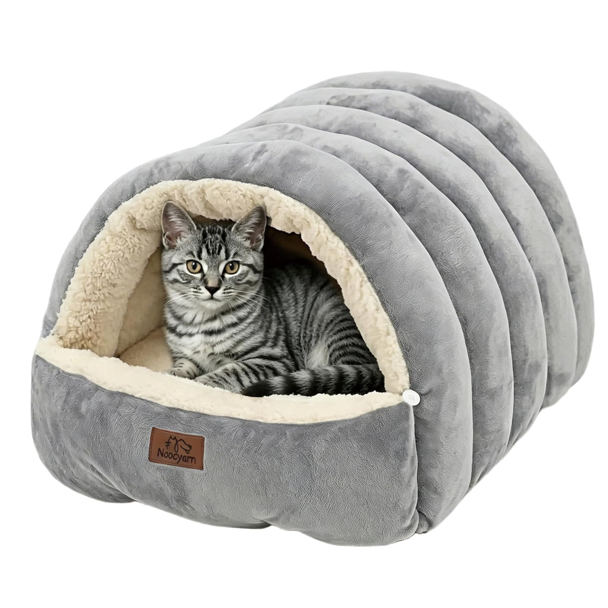 Covered Cat Bed Cave Grey D5426