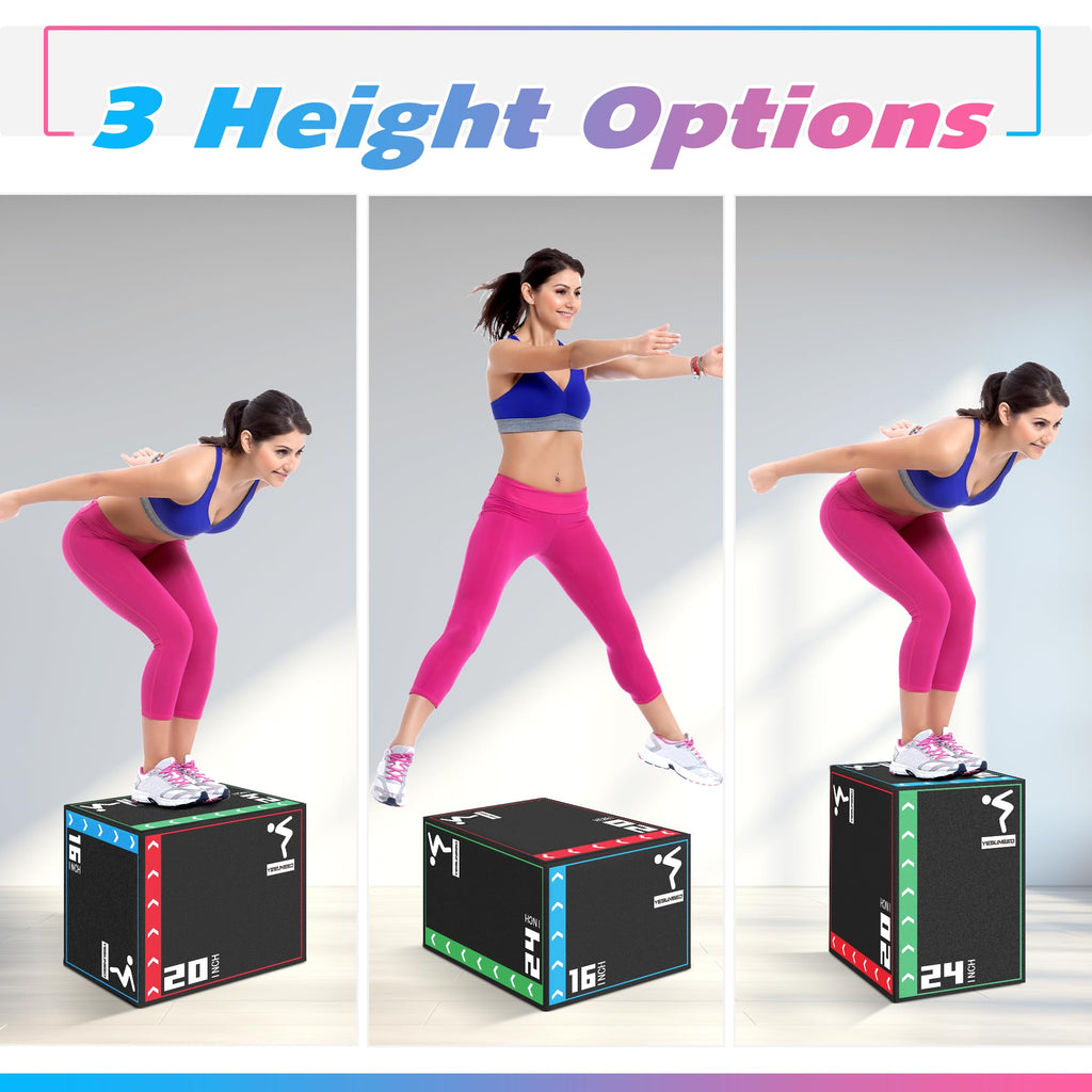 3 in 1 High Density Foam Plyo Box D347