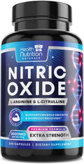 3000mg L-Arginine & L-Citrulline Nitric Oxide Supplement 240 Capsules Y342