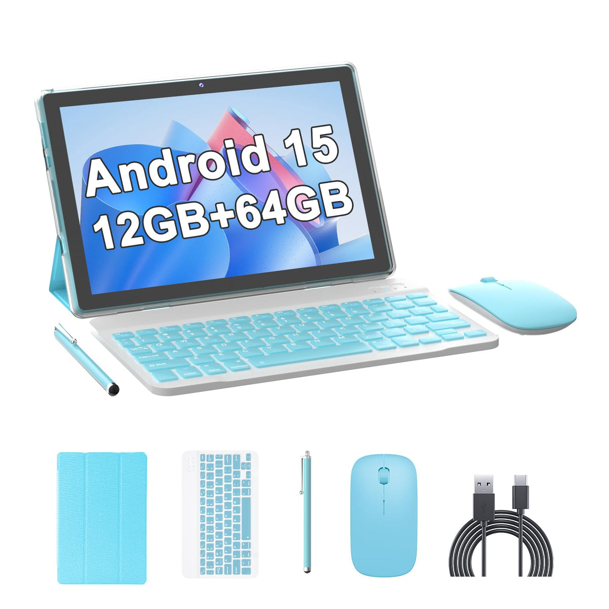 10 Inch Android Tablet 64GB 12GB RAM 6000mAh WiFi-6 N92785