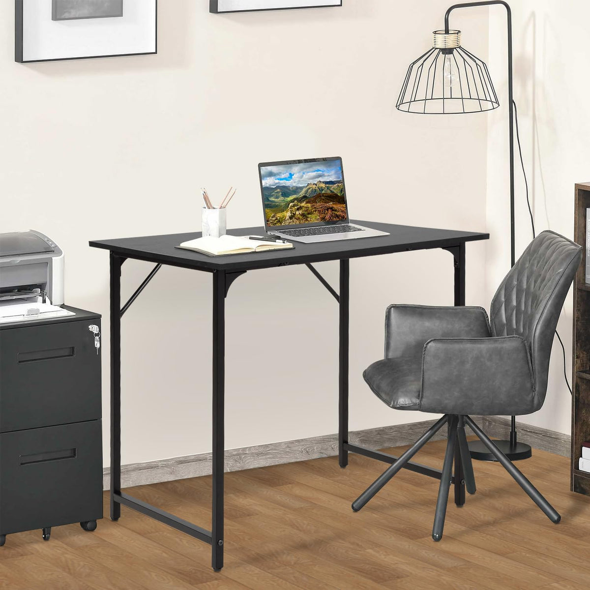 32 Inch Black Computer Desk T147