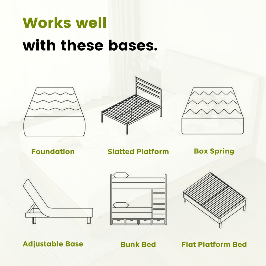 6 Inch Twin Memory Foam Mattress Q808