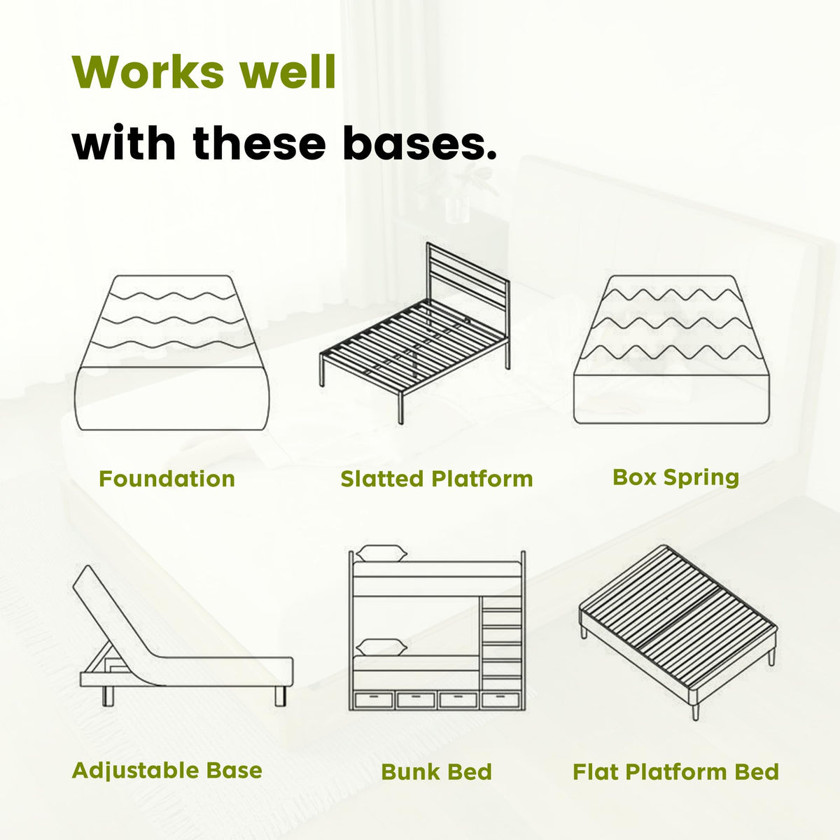 6 Inch Twin Memory Foam Mattress Q808