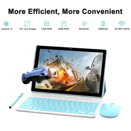 10 Inch Android Tablet 64GB 12GB RAM 6000mAh WiFi-6 N92785