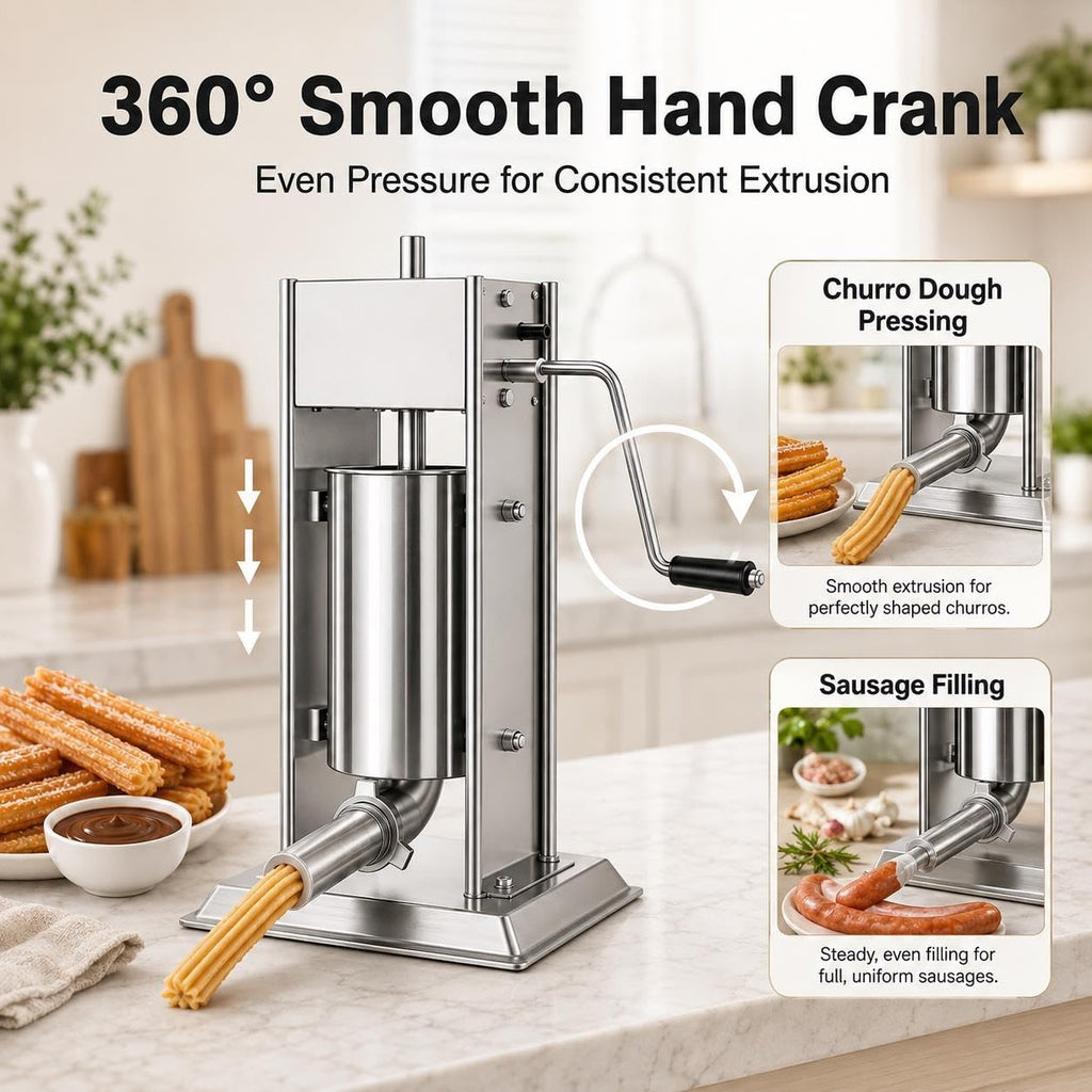 Stainless Steel Sausage Stuffer & Churro Press F313