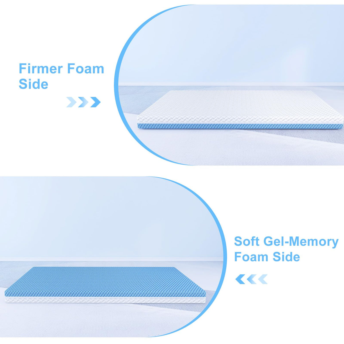 5"x 27.5"x52" 2-Stage Dual-Sided Mattress with Waterproof Removable Cover N324462
