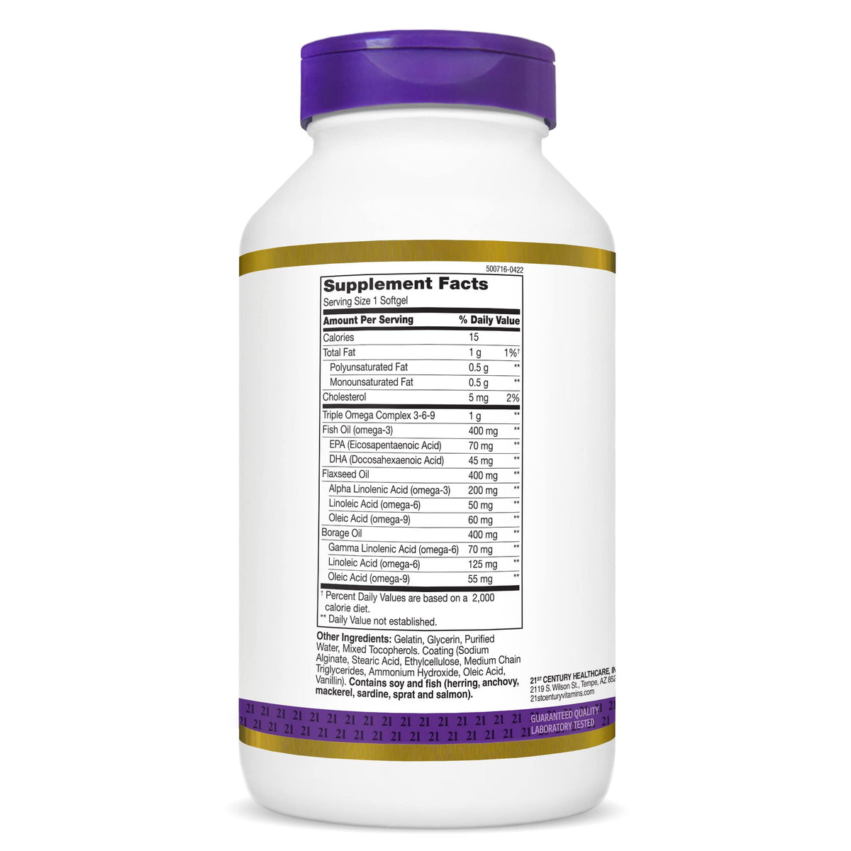 Omega 3-6-9 Softgels, 180 Count P65288