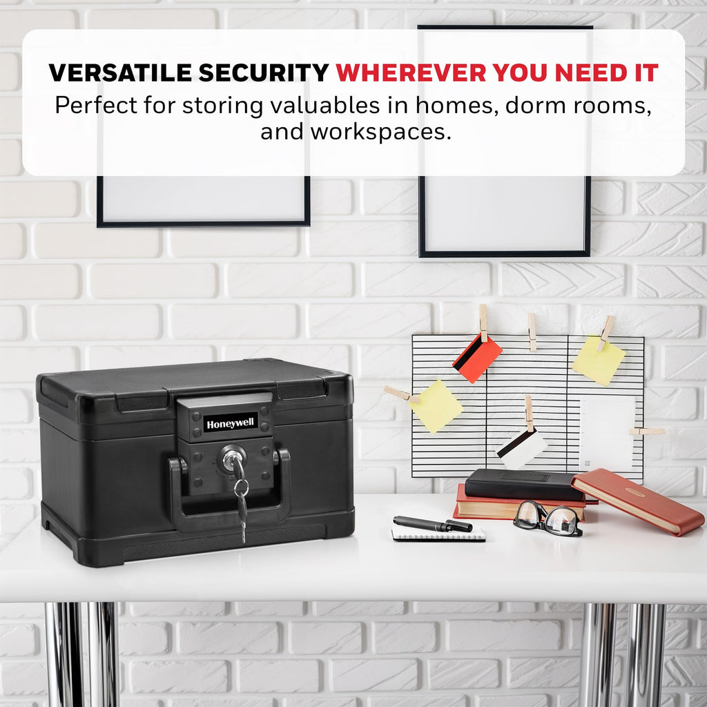 Small Black ABS Plastic Safe with Key Lock S691182