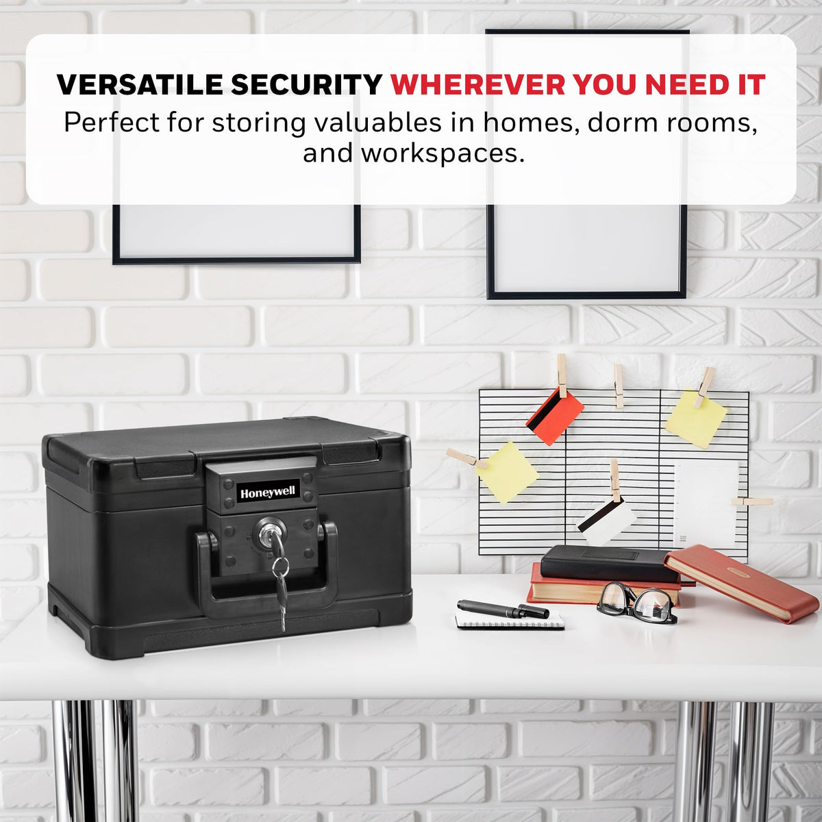 Small Black ABS Plastic Safe with Key Lock S691182