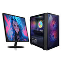 Gaming PC Bundle with 24 Inch FHD LED Monitor, GeForce RTX 2060 6G, Intel Core I5, 16G RAM, 512G SSD J3085
