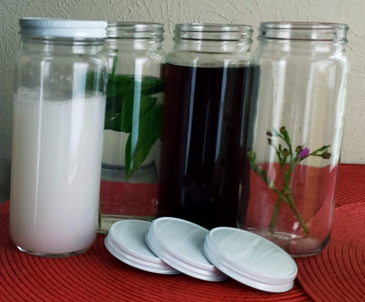 Wide Mouth Glass Bottle Jar 16 oz Y710984