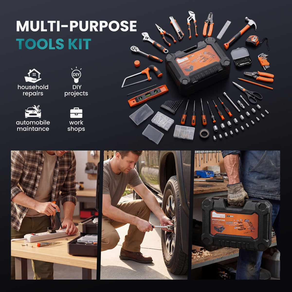 330-Piece Tool Box Set Z896