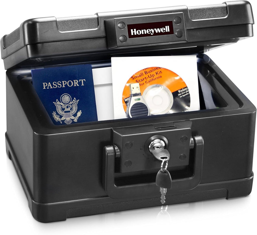 Small Black ABS Plastic Safe with Key Lock S691182