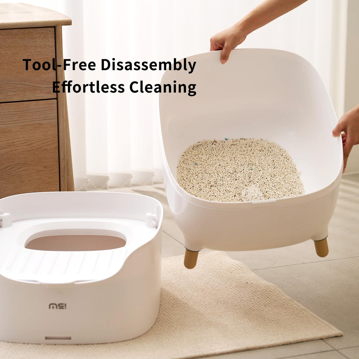Large Top Entry Cat Litter Box with Scoop P3395