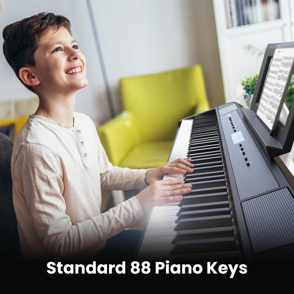 88-Key Weighted Hammer Action Digital Piano with Stand, Headphones, Carrying Case & Power Adapter R4444