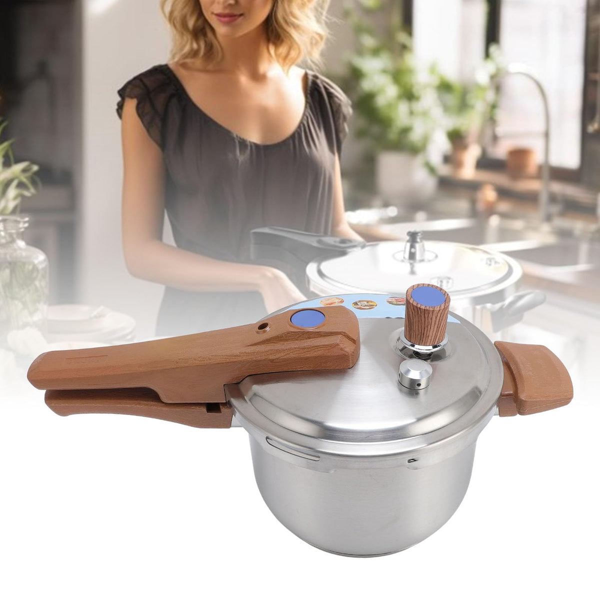 3L Stainless Steel Pressure Cooker N78295