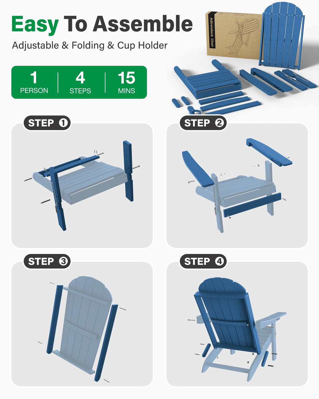 Adirondack Chairs Set of 2 V6511
