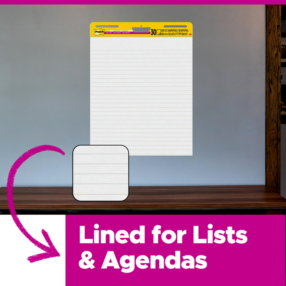 White Lined Easel Pad, 25 x 30 in, 2 Pads R26140