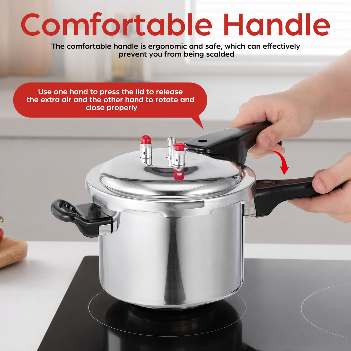 2.6 Quart Small Stovetop Pressure Cooker U205